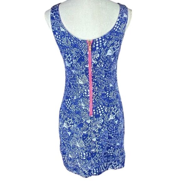 Lilly Pulitzer Melani Fish Design Coastal Blue Shift Dress Made for Target Size - Picture 4 of 7